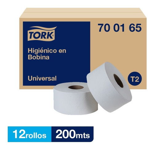 Tork Higienico Bobina Universal Hd 12 Rollos / 200 Mts