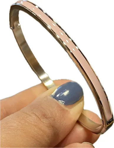 comprar Luli Pulsera Acero Quirurgico Esclava Bisagra Rosa