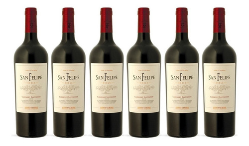 Vino San Felipe Roble Cabernet Sauvinon X750cc Caja X6