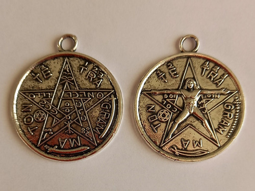 Tetragramaton Medalla Acero 2,6 Cm, Colgante, Protección 