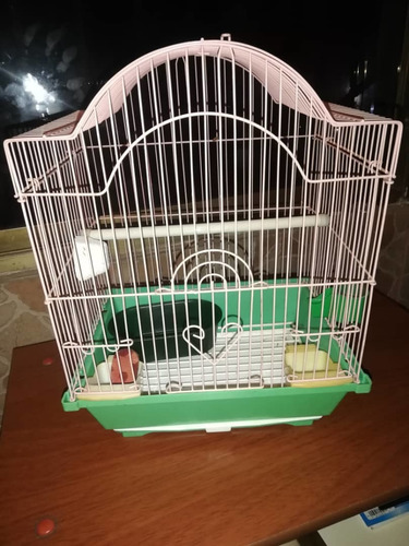 Imagen 3 de 3 de Jaula Para Pajaritos Con Accesorios! Oportunidad!!