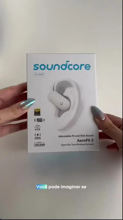 Fone Ouvido Open-Ear Aberto Soundcore AeroFit 2 Bluetooth 5.4