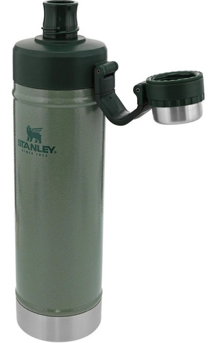 Garrafa Térmica Stanley Classic Verde Preta 750ml Original