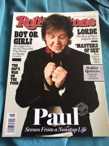 Paul Mccartney Revista Rolling Stone 2013