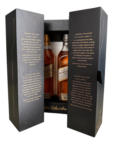 Johnnie Walker 4 Botellas De 200 Ml De Diferentes Etiquetas