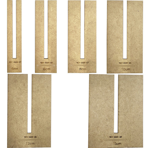 6 Gabarito Mdf Molde Laço Simples 4cm 6cm 8cm 10cm 12cm 15cm