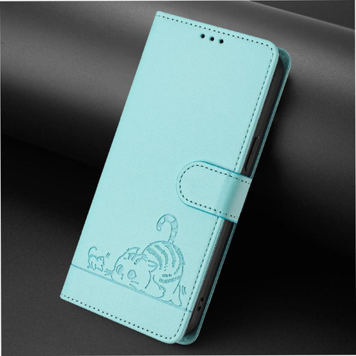 Funda For Motorola Edge 50 Fusion Cat Rfid Cartera Flip
