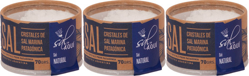 Sal De Aqui Cristal De Sal Marina 70gr X3 - Ofertra Celler 