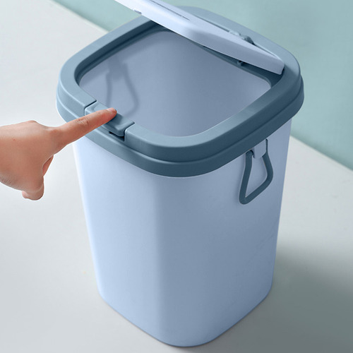 Bote De Basura De Baño Con Tapa Grande Que Bloquea Los Olore