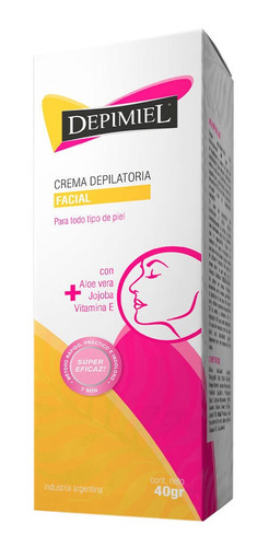 Crema Depilatoria Para El Rostro Depimiel Clasica X 40 Gr