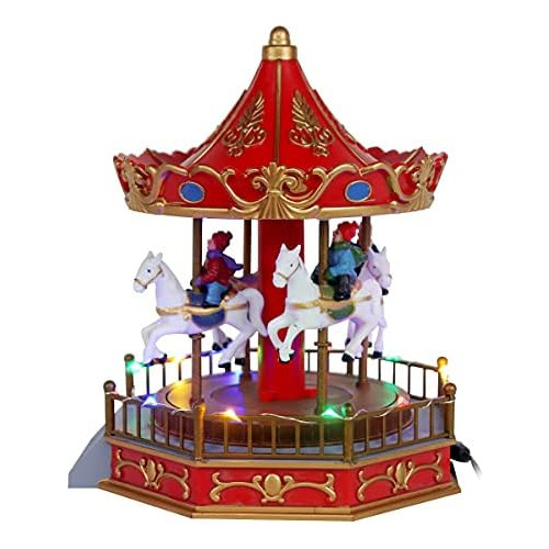 Aldea De Navidad Carrusel Merry Go Round - Carrusel Ani...