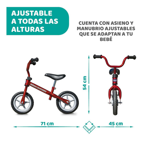 Imagen 3 de 5 de Chicco Bici De Balance Red Bullet, Color Rojo