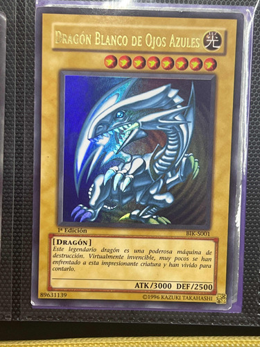 Blue Eyes Dragón Ojos Azules Pose Original 1st Yugioh Españo