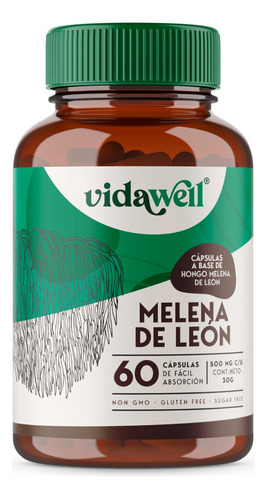 Melena De León De 60 Cápsulas | Vidawell®