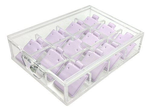 Caja Broquel Acrílico 3mm (12 Divisiones) Con Blister Imán