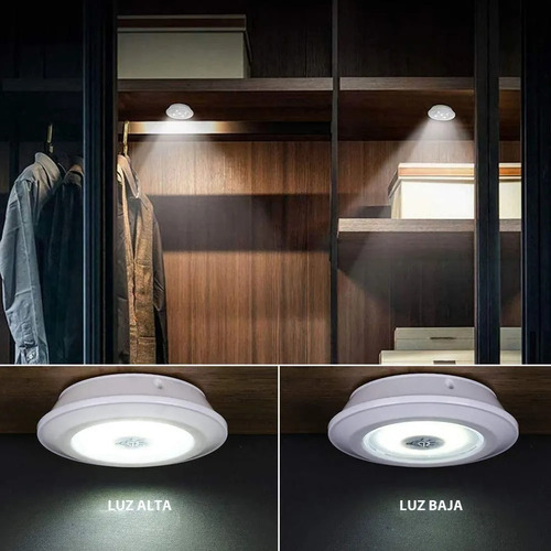 Imagen 6 de 8 de Combo Luz Led 1 Bombillos Inalámbricos + Control Remoto