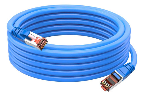 Cables De Red Computadoras, Mxelu-001, 1pza, 10m, Azul, 1gbp