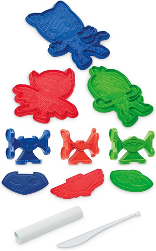 Imagen 5 de 10 de Plastilina Play Doh Pj Mask Con 12 Latas Y 3 Personajes