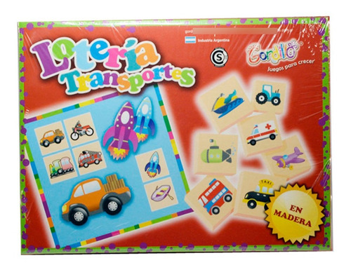 Loteria Infantil De Madera Animales Gordillo