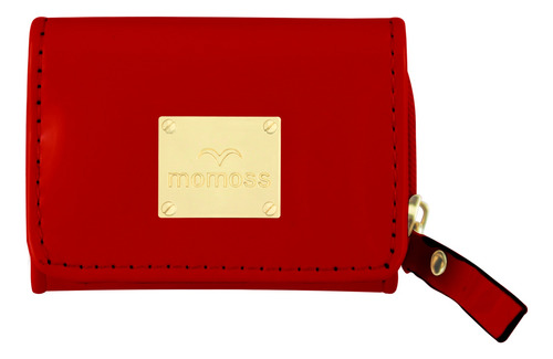 Cartera De Dama Momoss Mini Triple Lisa Con Monedero Mow1012