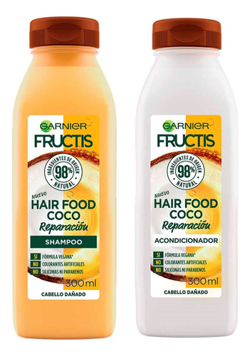 Pack Fructis Hair Food Coco Shampoo Y Acondicionador Garnier