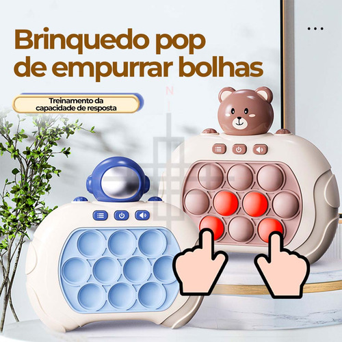 Jogo Eletronico Infantil Portatil Fidget Pop Cor Urso