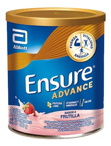 Ensure Advance En Polvo X 400 Gr Vainilla Chocolate Frutilla