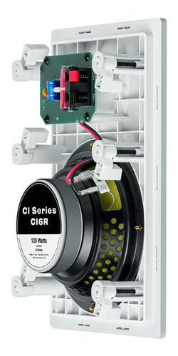 Caixa de som embutir retangular JBL CI6R branca