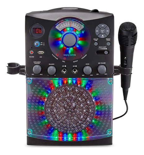 Singing Machine Sml385ubk Sistema De Karaoke Bluetooth Con L