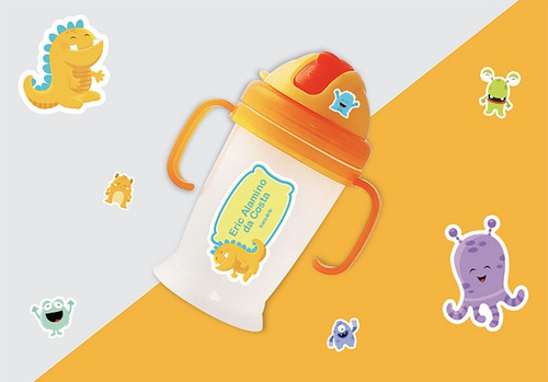Imagem 3 de 4 de Etiquetas Escolares Personalizadas Monstrinhos 171un