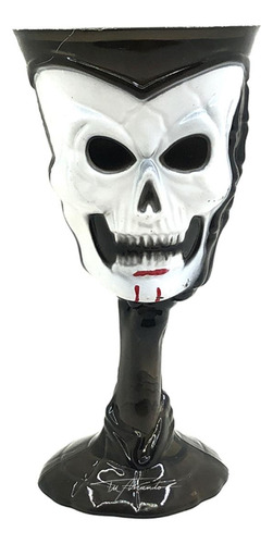 Copa Calavera 1 Unidad  9 X 18 Cm Halloween Cotillon