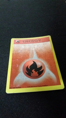 Fire Energy Pokemon Tcg Promo Holofoil League 2002