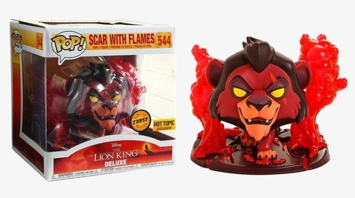 Funko Pop Scar With Flames Chase Hot Topic Lion King Deluxe