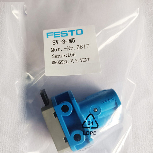New Festo Sv-3-m5 6817 Front Panel Mount Valve Bbt