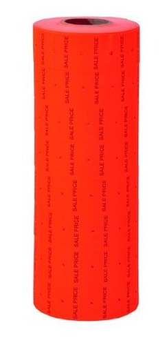 Etiquetas De Precio - Fluorescent Red With Black Sale Price 