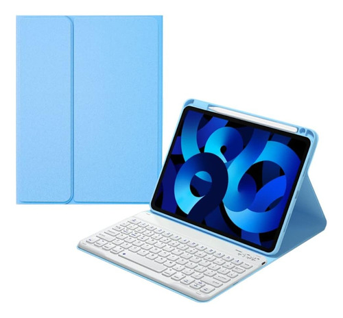 Funda Con Teclado Marca Kaitesi / Para iPad Air / Blue