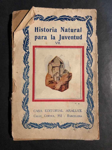 Antiguo Libro Historia Natural Para La Juventud. 53310.