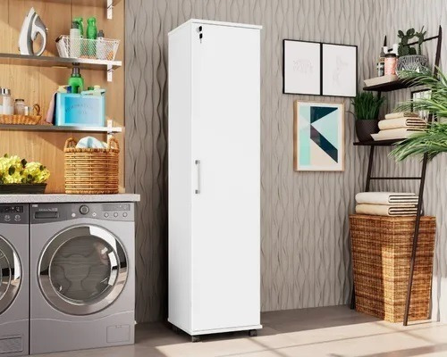 Imagem 4 de 9 de Armário Multiuso Com 1 Portas E Tranca Com Chave Organiza
