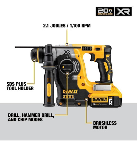 Dewalt Dch273p2 20v Max Max Sds Insculador Rotarto Hammer Co