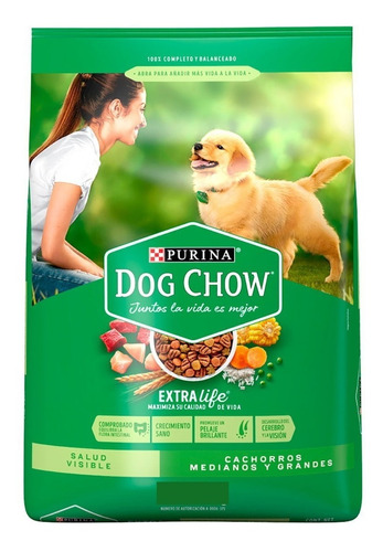 Comida Perro Dog Chow Cachorro 21 + 3kg + 4pate