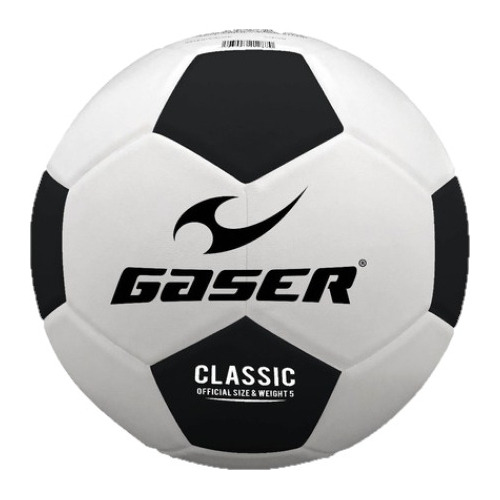 Balón Futbol Classic Laminado Mate No. 5 Negro Color Blanco/Negro