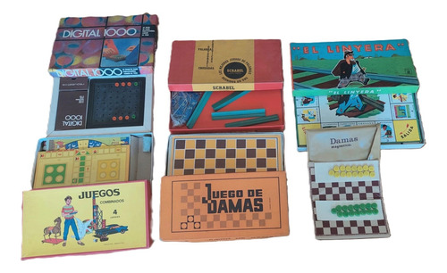 Juegos De Mesa Familiares Infantiles Vintage Varios M. C/uno (Usado)
