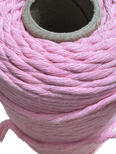 Cordon De Algodon 36 Hebras X 100 Mts Macrame Rosa