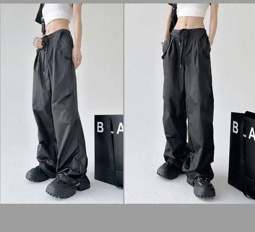 Pantalones Casuales De Verano De Pierna Ancha Para Mujer, Es