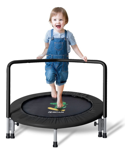 Bcan 36'' Mini Folding Ages 2 To 5 Toddler Trampoline With H