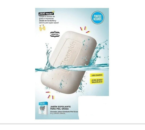 Clearskin Loción Astringente Jabon Exfoliante Facial Avon Momento De Aplicación Día/noche Tipo De Piel Acneica/grasa