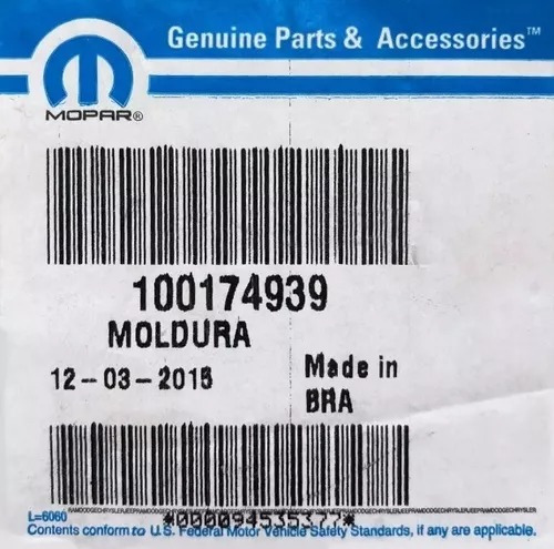 Moldura Tampa Traseira Strada Working 2009/2013 - 100172540