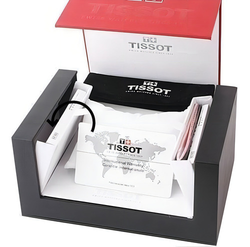 Reloj Tissot Prs 516 T100.417.36.051.00, color rosa original de la correa, color negro, bisel, color negro, color de fondo negro
