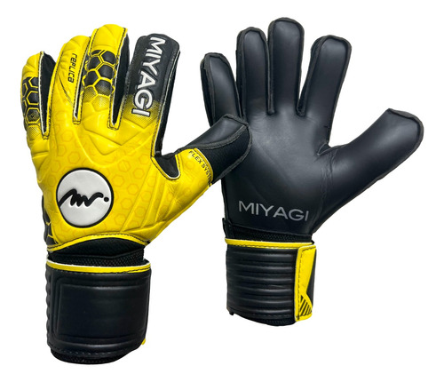 Guantes De Arquero Miyagi Semipro Réplica - Amarillo