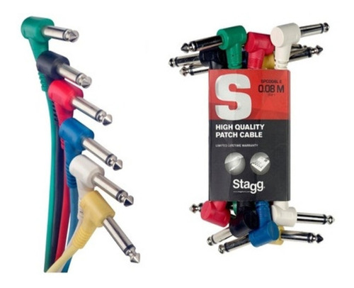 Stagg Spc008le Cable Interpedal Angular 5mm 8 Cm Pack X 6